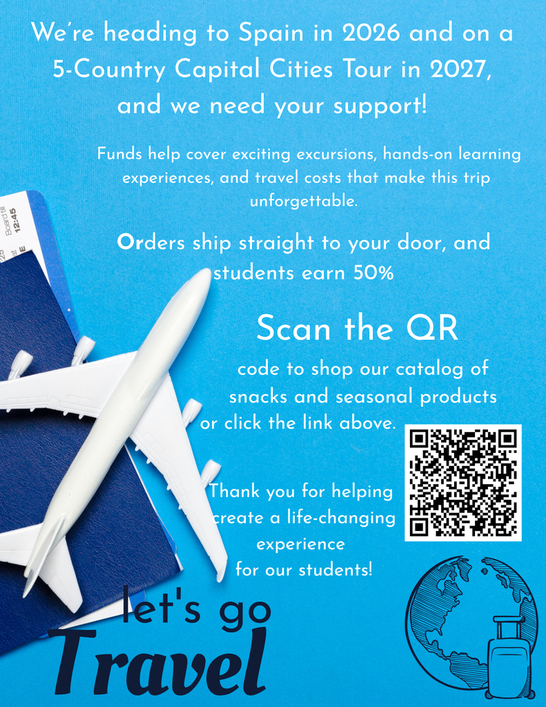 Student Travel Popcorn and Snack Fundraiser