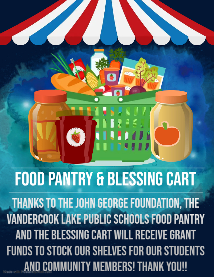 food pantry grant for the schools and blessing cart