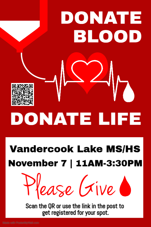 blood drive Friday 11/7
