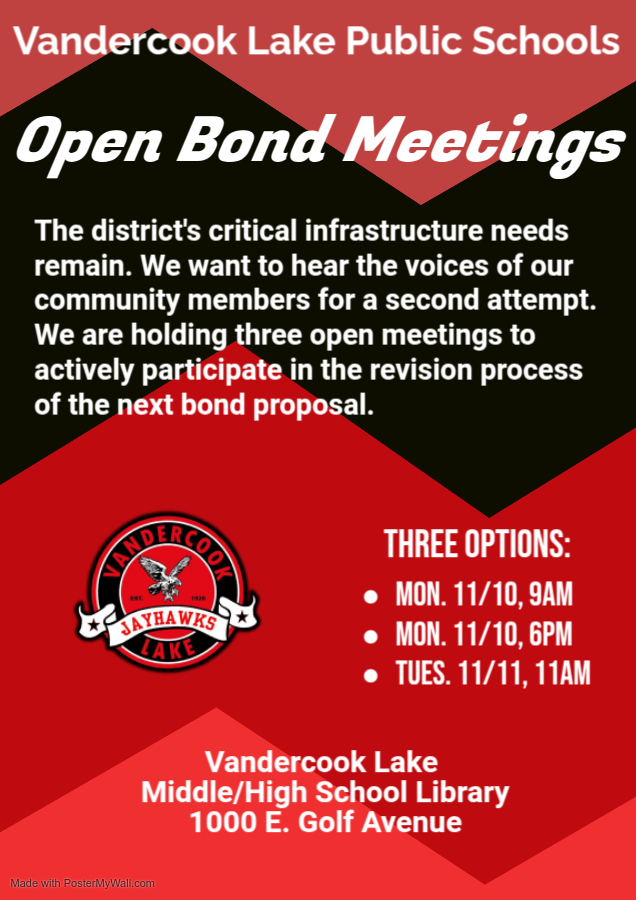 3 options for bond revision process 11/10 9am, 11/10 6pm, 11/11 11 am