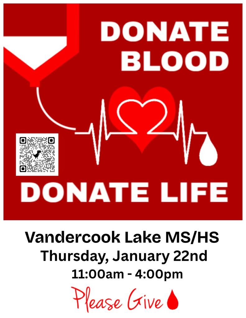 Blood drive 1/22/26 from 11-4