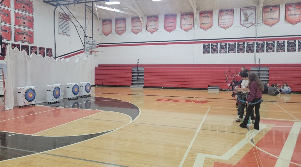 preparing to shoot on target