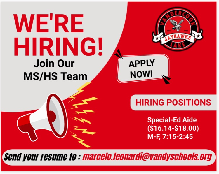 hiring 1-1 SpEd aide