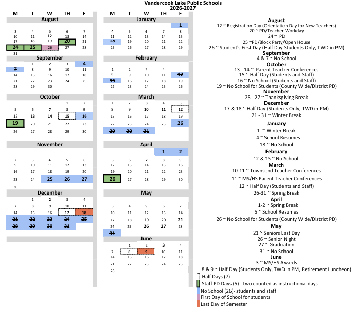 26-27 calendar