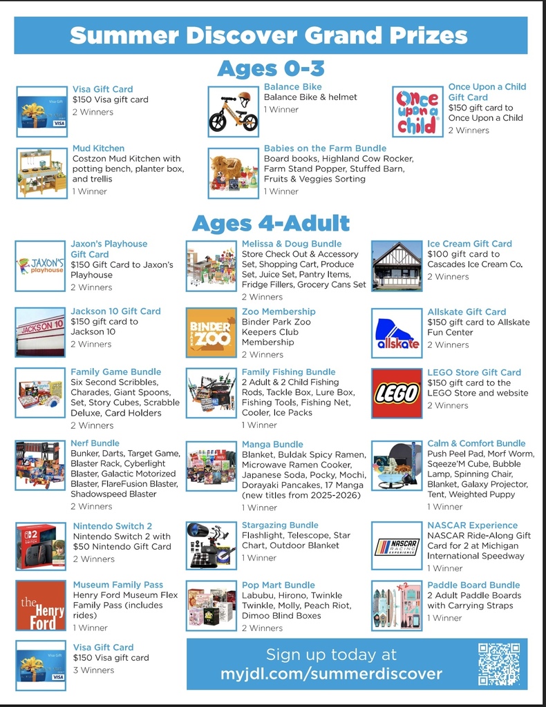 Summer reading from the Jackson District Library