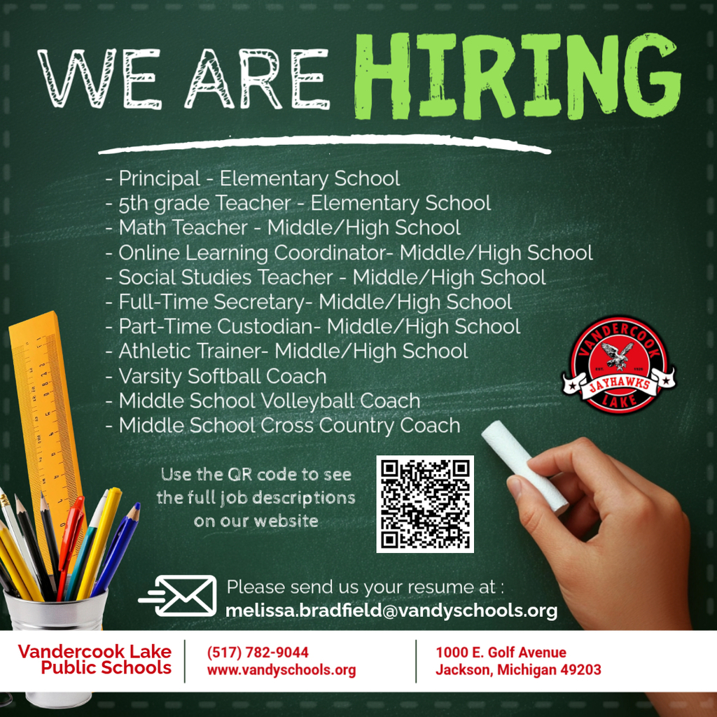 Hiring for 26-27 school year