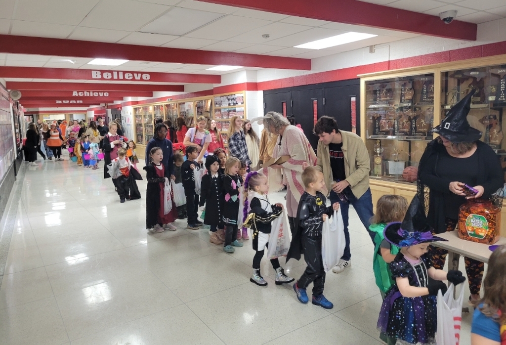 passing out candy