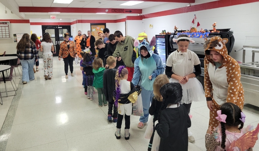 passing out treats
