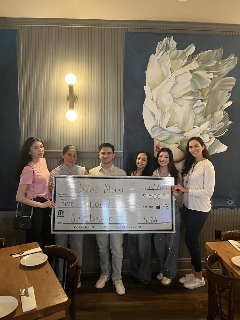 scholarship from our HOSA organization.