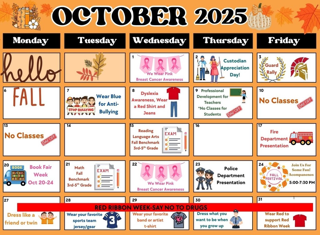 October Calendar