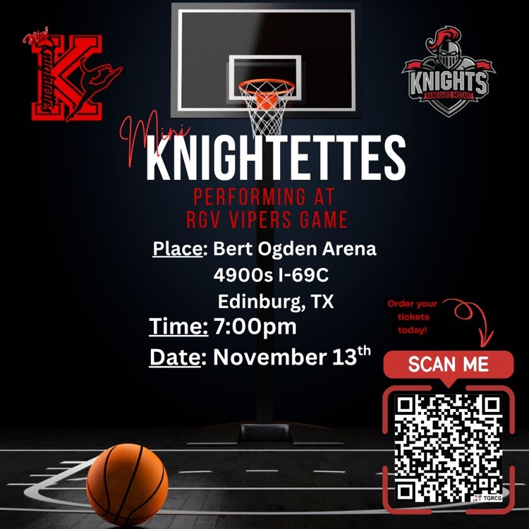 Mini Knightettes at RGV Vipers game