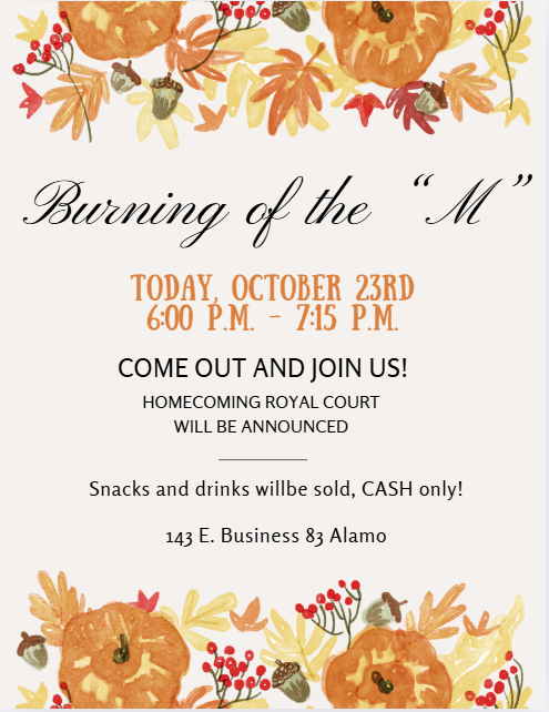 Burning of the M flyer