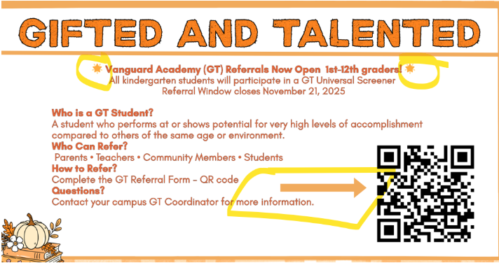 Gifted & Talented flyer