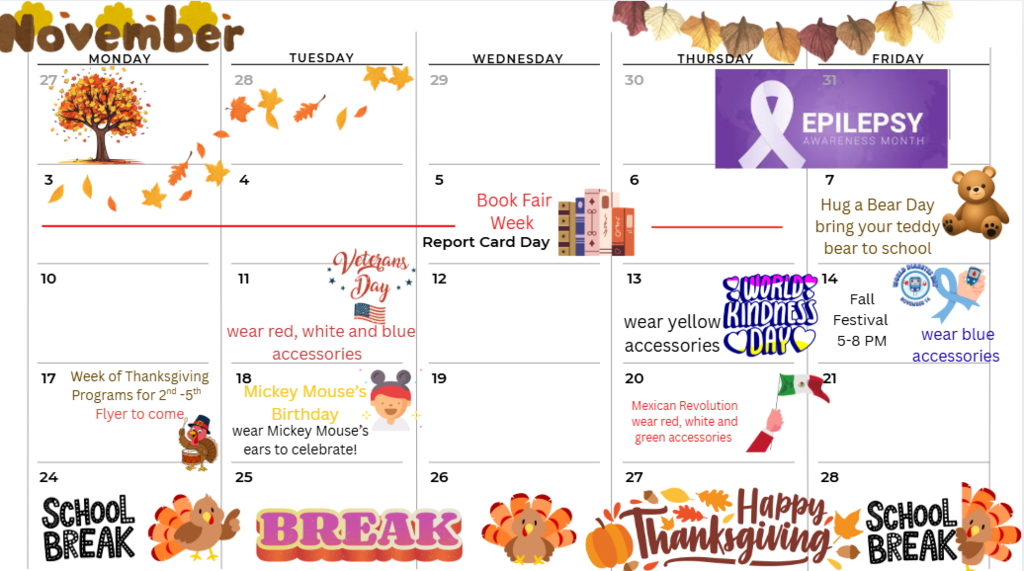 November Calendar
