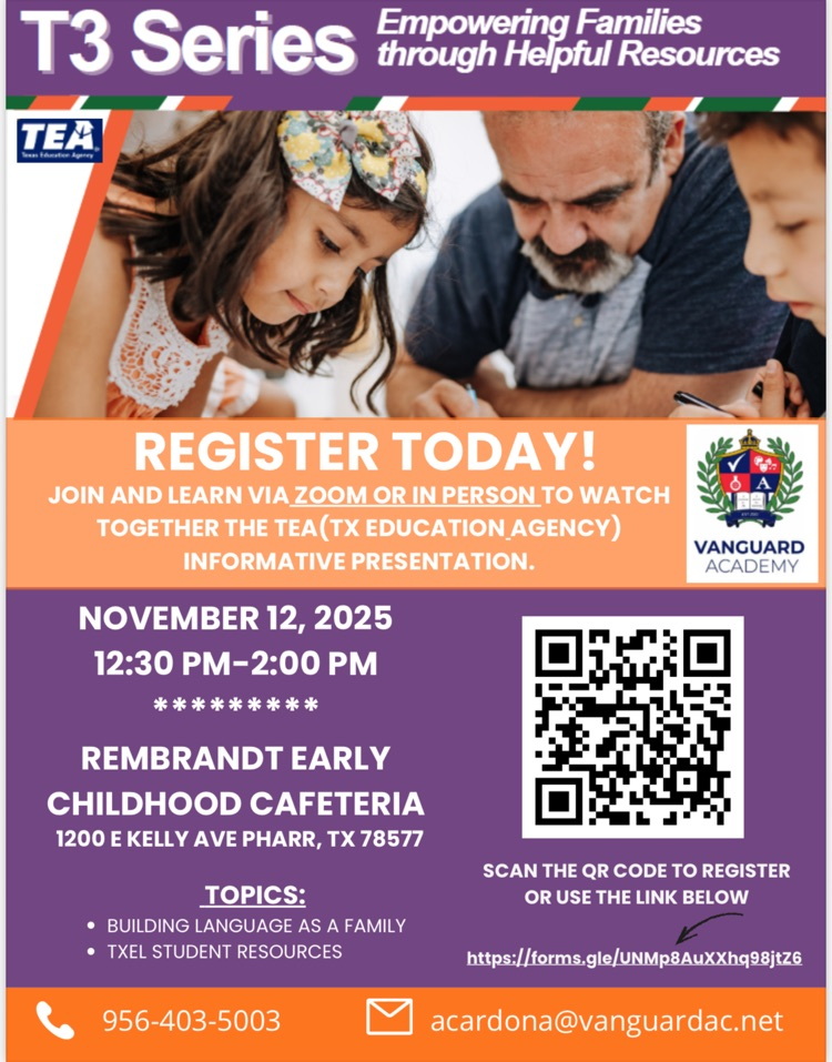 Junta Informativa de TEA Título III-Compromiso Familiar en la Cafetería de Pre-Escolar de Rembrandt
