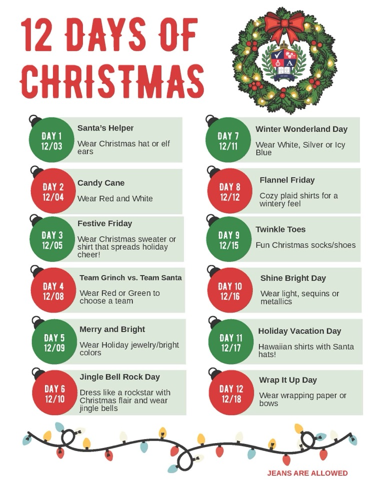 12 days of Christmas