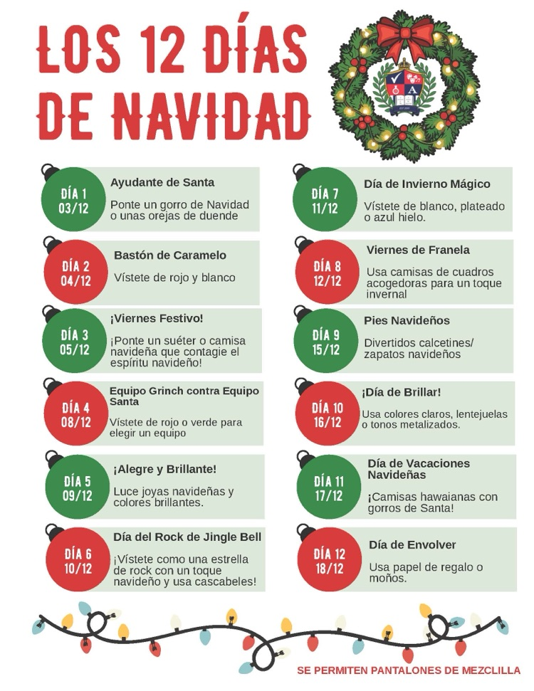 12 days of Christmas