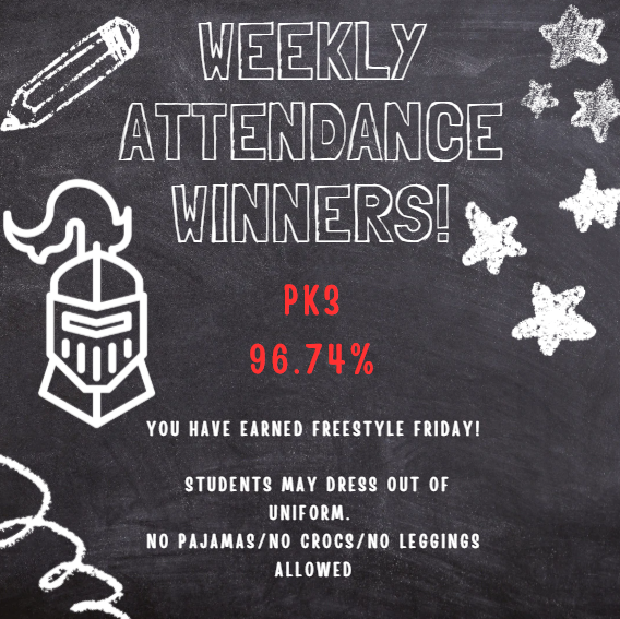 PK3 Perfect Attendance