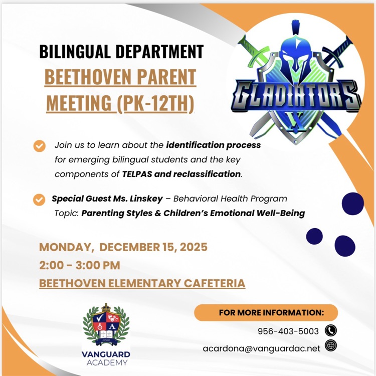 Bilingual Department-Beethoven Parent Meeting PK-12