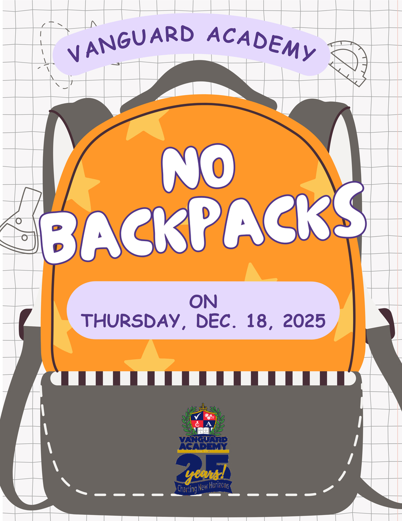 No backpacks 12/8