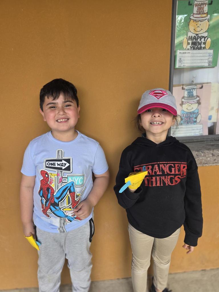 Students in superhero outfits