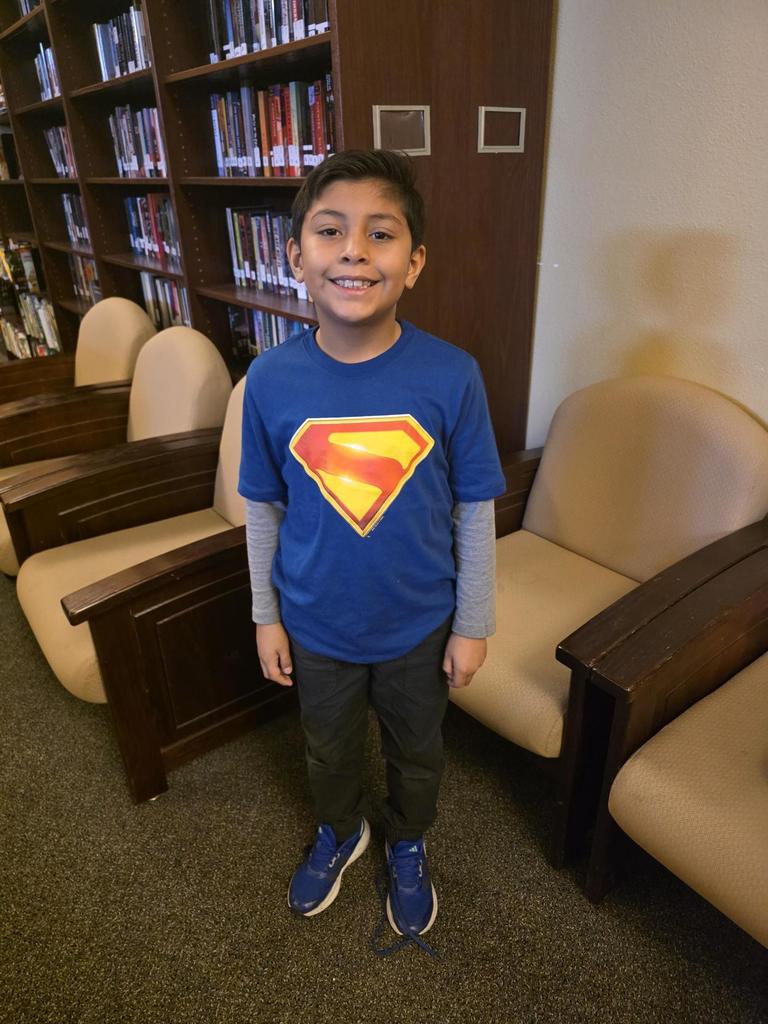 Students in superhero outfits