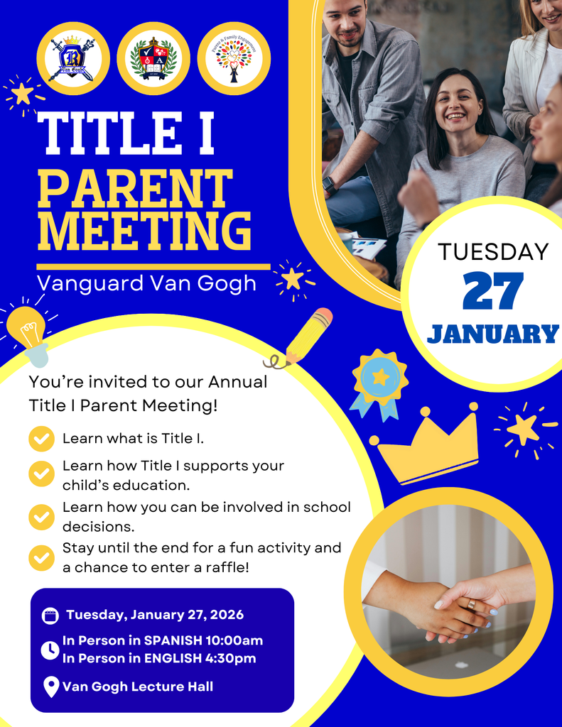 Flyer, in English, about Title I information session