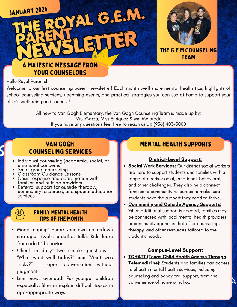 blue and gold newsletter