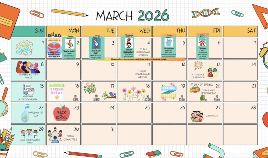 March Calendar