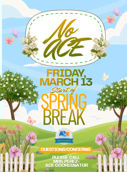 no ace spring break