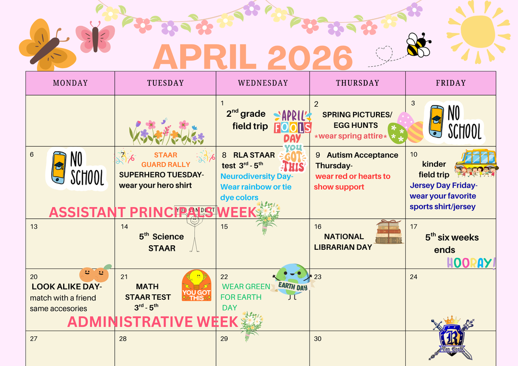 April Calendar