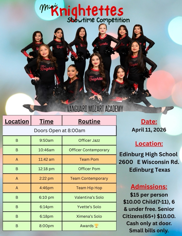 ready for competition Mini Knightettes 