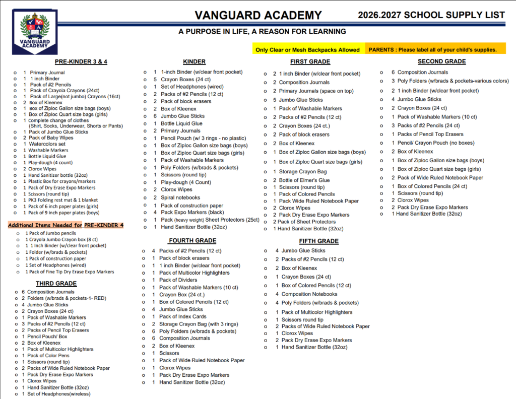 Supply List