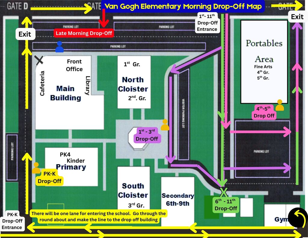 drop off map