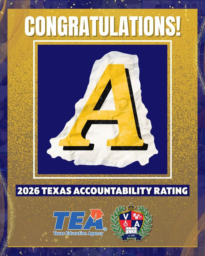 A certificate with gold and blue background displays a letter A with "Congratulations!" at the top. Logos are below.