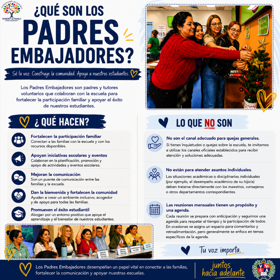A poster with text in Spanish, featuring a woman in red and another woman in blue. A heart symbol and a Christmas tree in the background.