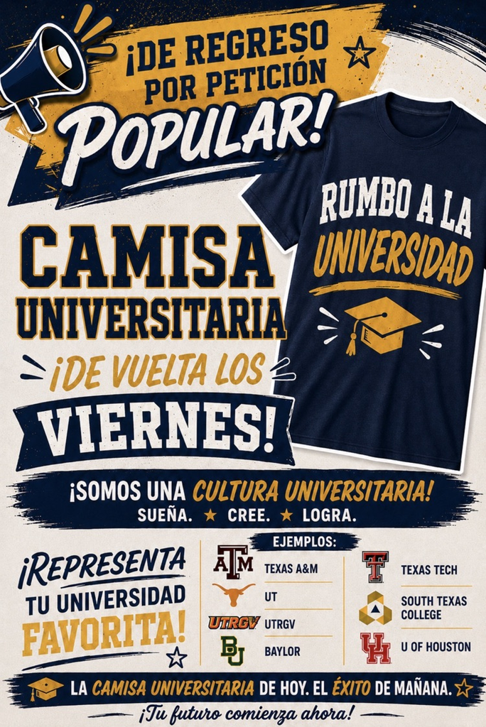 camiseta universitaria 