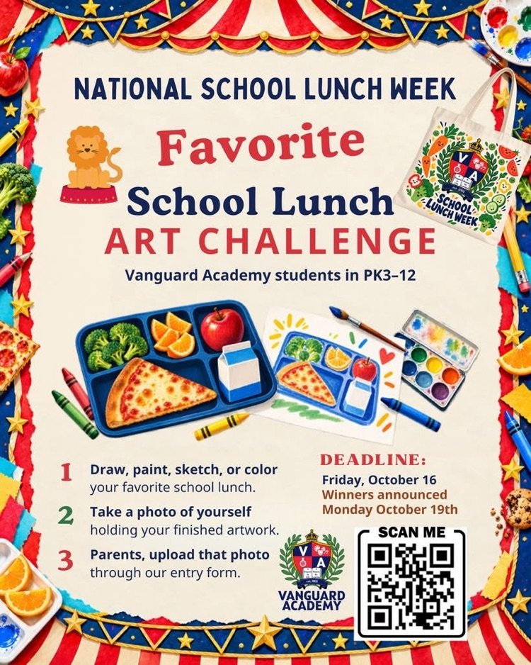 school lunch week art challenge 