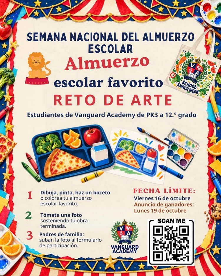 school lunch week art challenge 