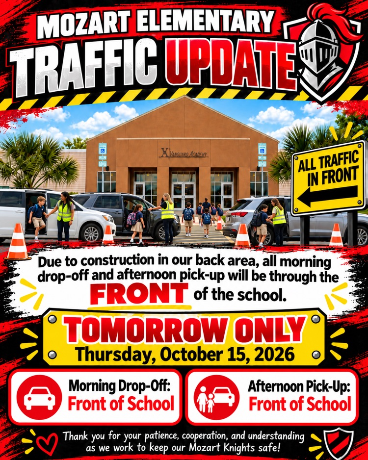 front drop off and pickup 