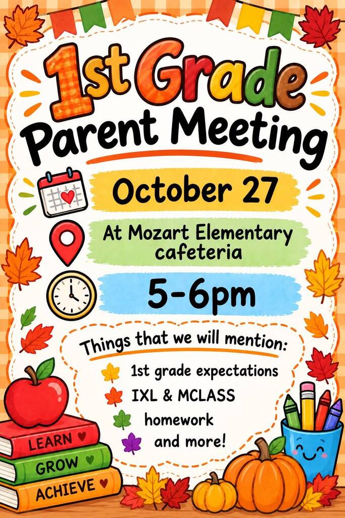 1st grade meeting
