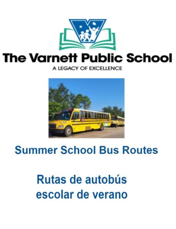 Transportation for the Varnett Public School  Summer Learning Program is available!