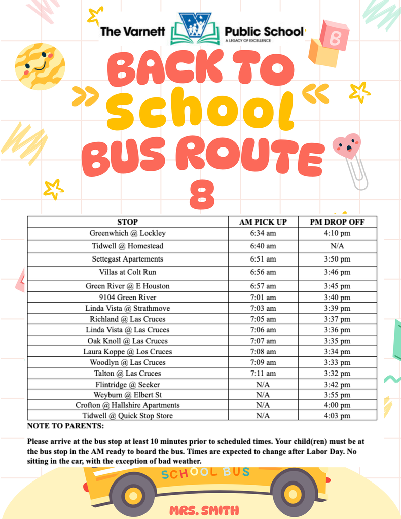 District Bus Routes Info