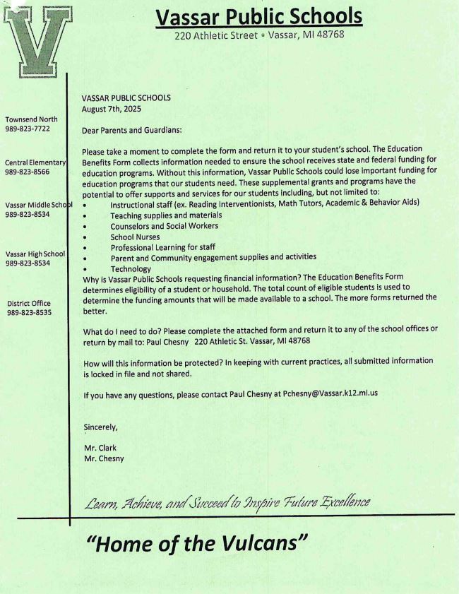 education benefits form
