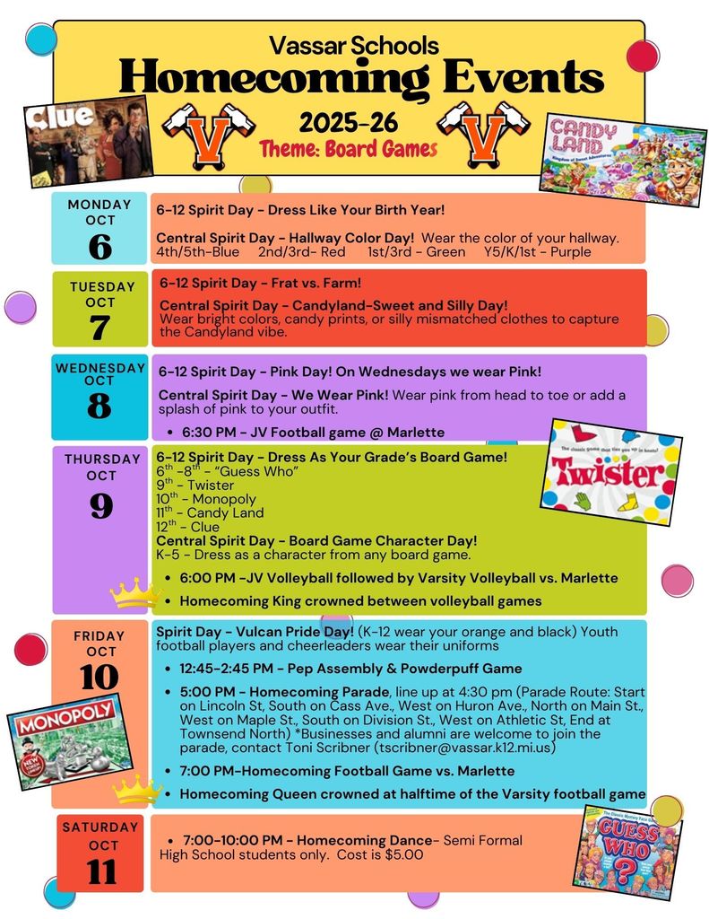 Homecoming Events!