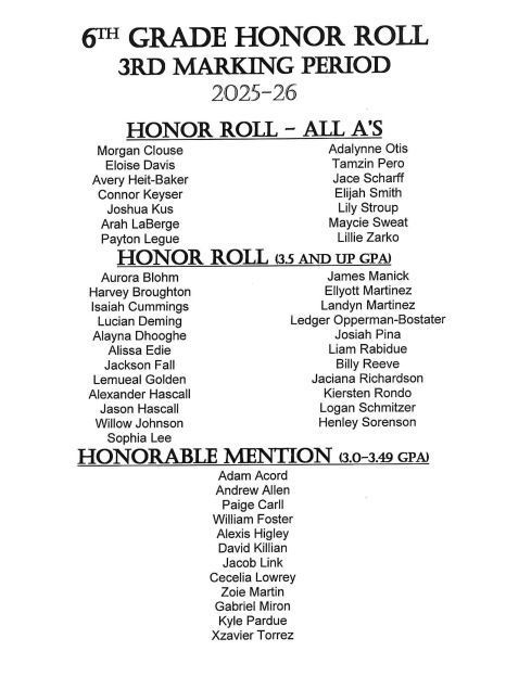 honor roll