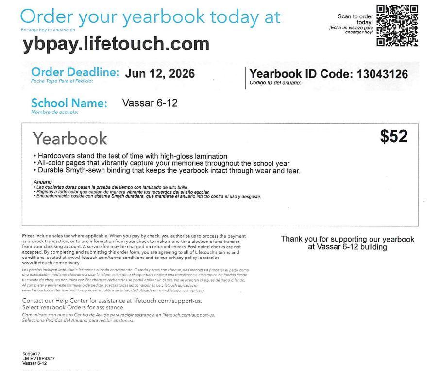 Yearbook Order