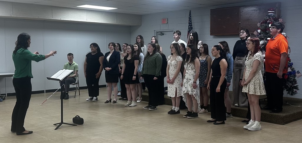 HS Choir at Senior Center, Ivan Middleton Hall