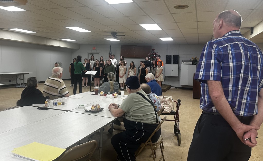 HS Choir at Senior Center, Ivan Middleton Hall