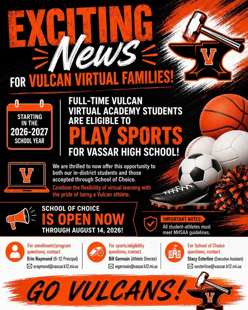 Vulcan Virtual students can play sports!